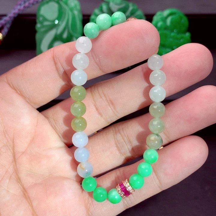 翡翠未镶嵌手串手串