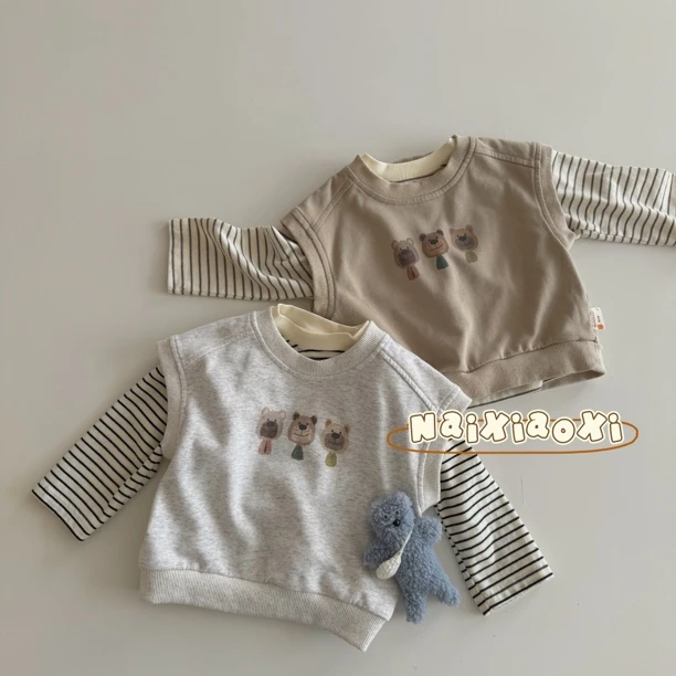 奶小西25年春 NXX5525 卡通两件套上衣