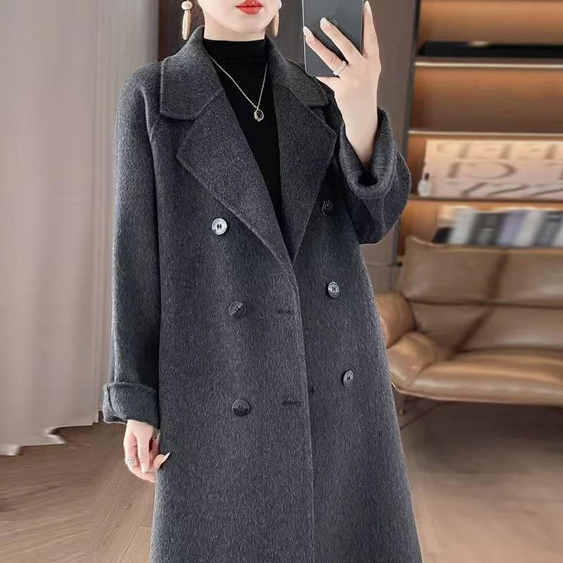 长款毛呢外套秋冬时尚女装