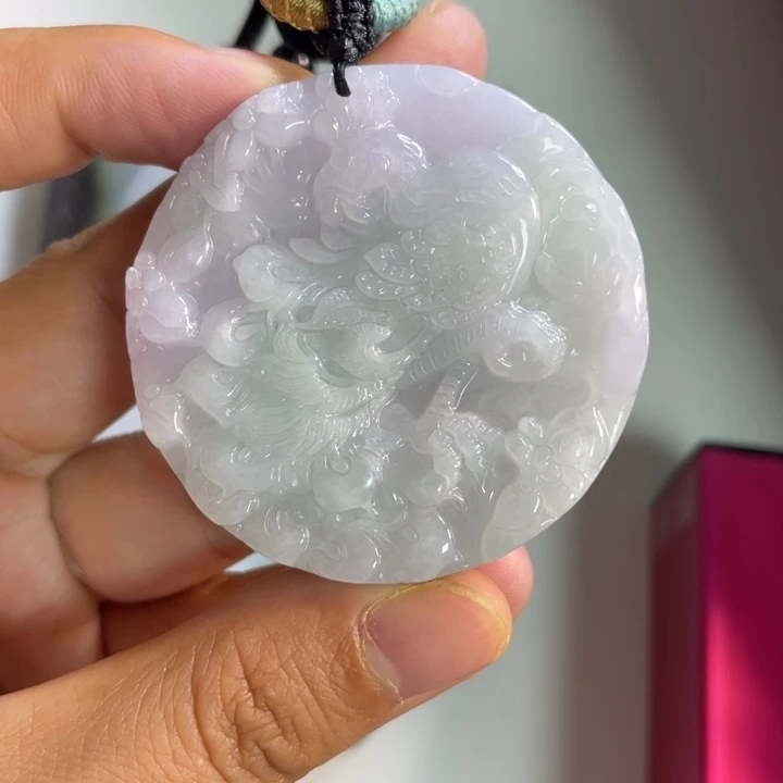 昆***仑定制翡翠未镶嵌龙凤