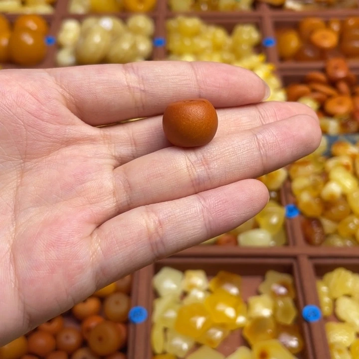 a***c蜜蜡未镶嵌珠宝奇石橘皮墩