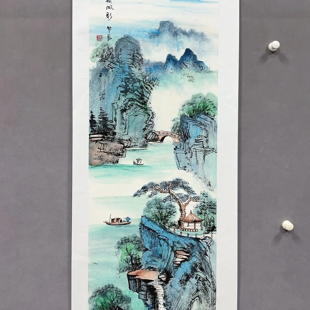 国画亲笔手绘放心去藏