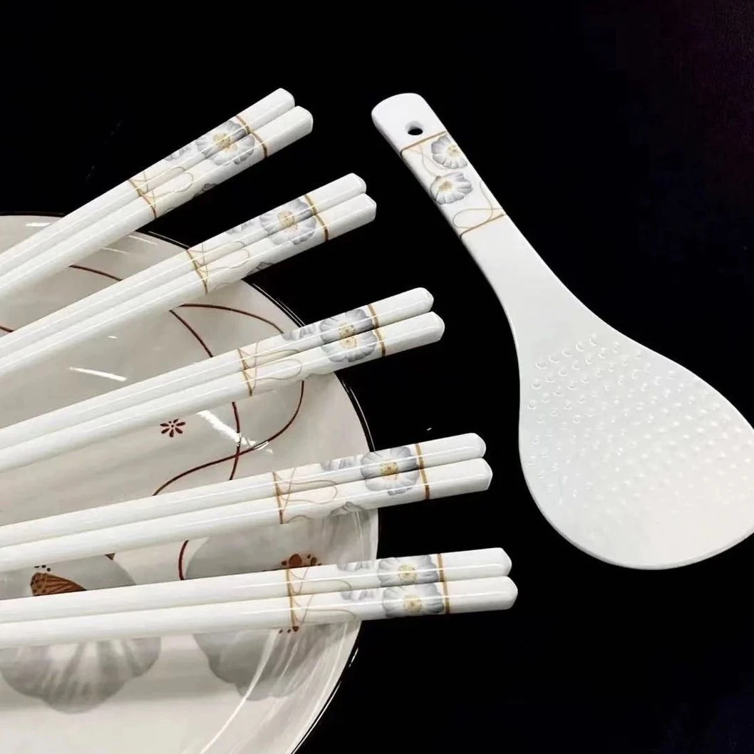 岁月静好11件套陶瓷筷时尚风格多重防霉抗菌设计陶瓷筷子GGVFFFFF