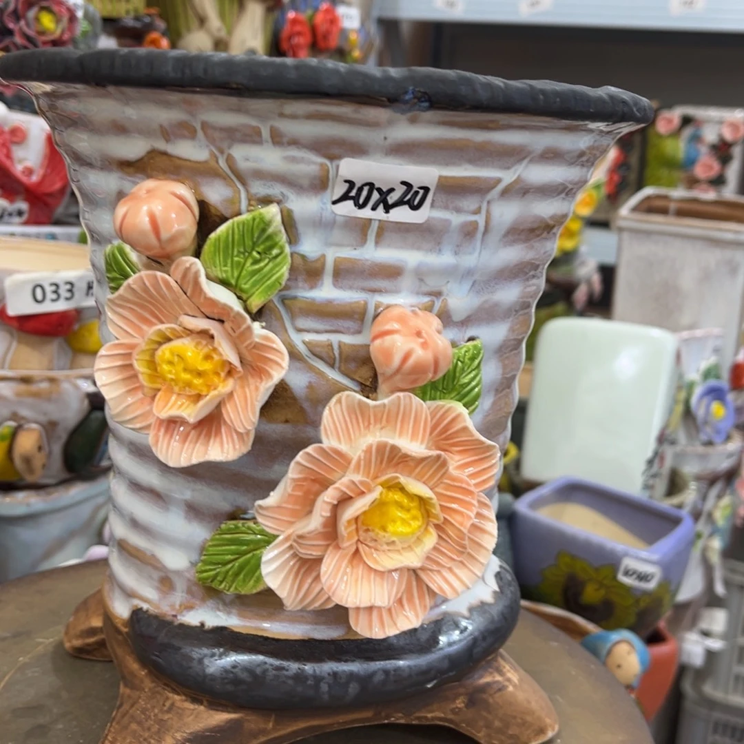 粗陶多肉花盆花盆下播福利