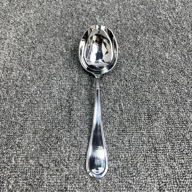 迪尼兰精品304不锈钢吃饭勺子汤勺加厚大头勺分餐勺圆勺西餐勺