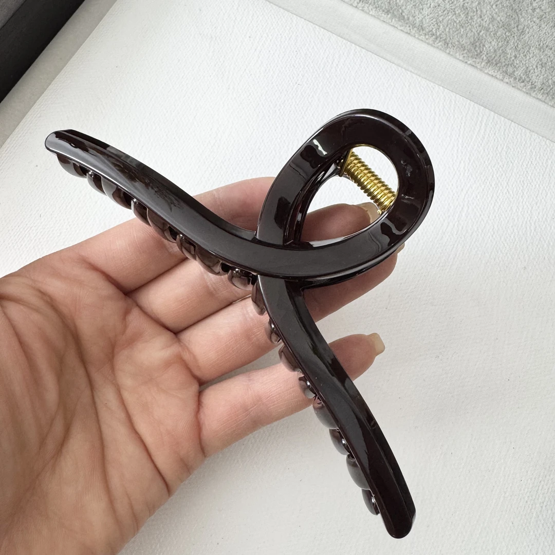 女一字夹欧美风日韩边夹抓夹发夹网红优雅简约气质发饰百搭