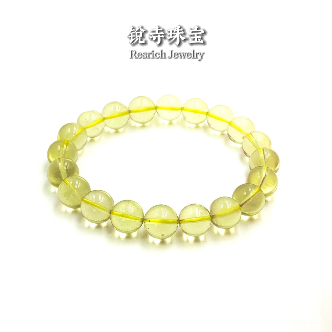 非金属玻璃手链 【破冰专属】利比亚天然玻璃单圈手串-{多样性发货}
