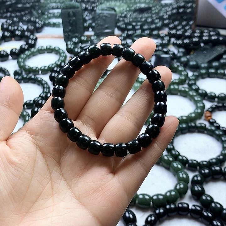 手链未镶嵌和田玉（青玉）用****3