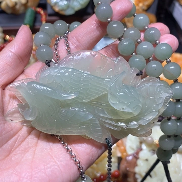 岫玉毛衣链未镶嵌