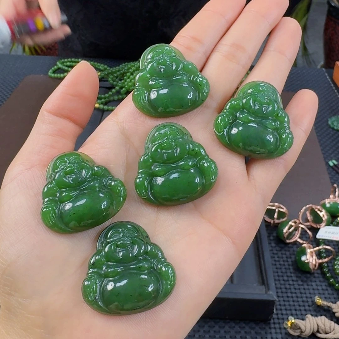 颈饰未镶嵌和田玉（碧玉）30