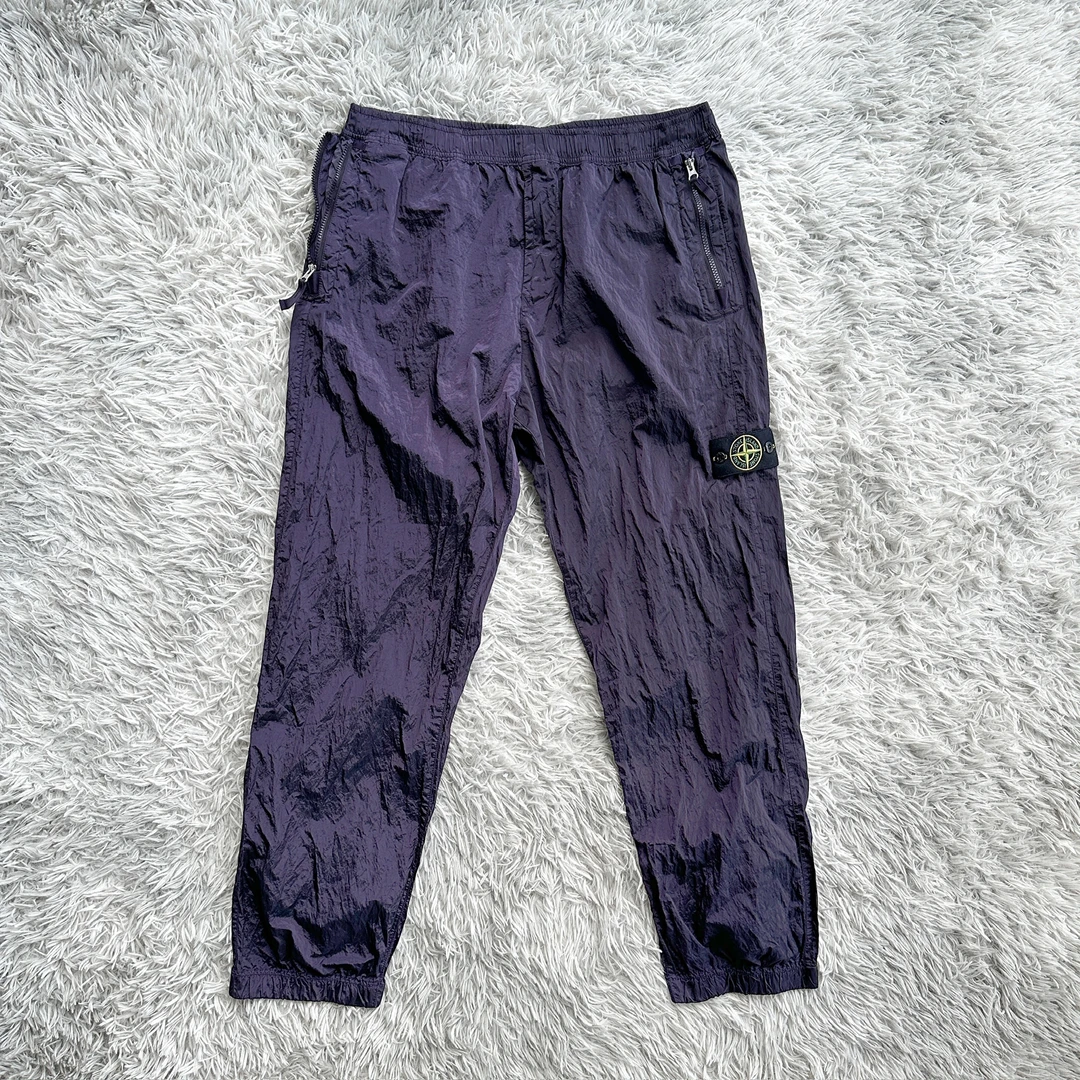 【大码特价】Stone Island石头岛 金属尼龙工装长裤 紫色