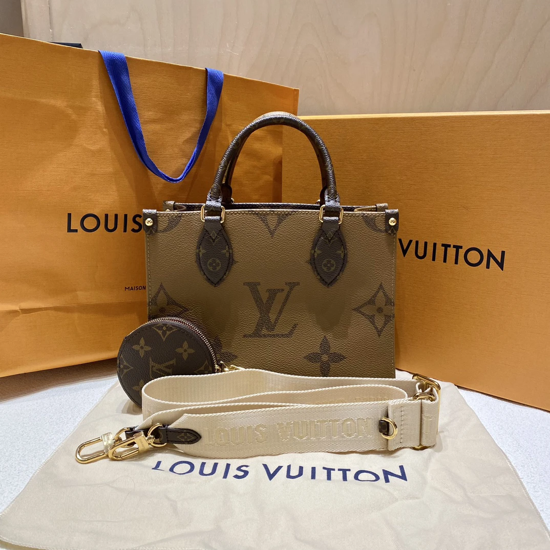 全新未使用 LouisVuitton/路易威登 onthego小芯/盒尘票/FH01610