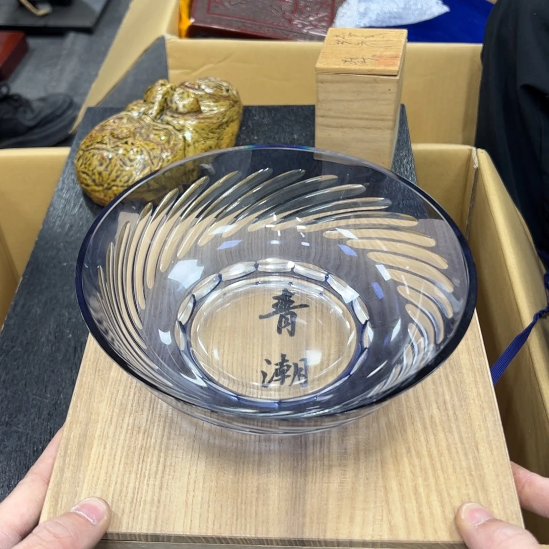 玻璃中古工艺品摆件