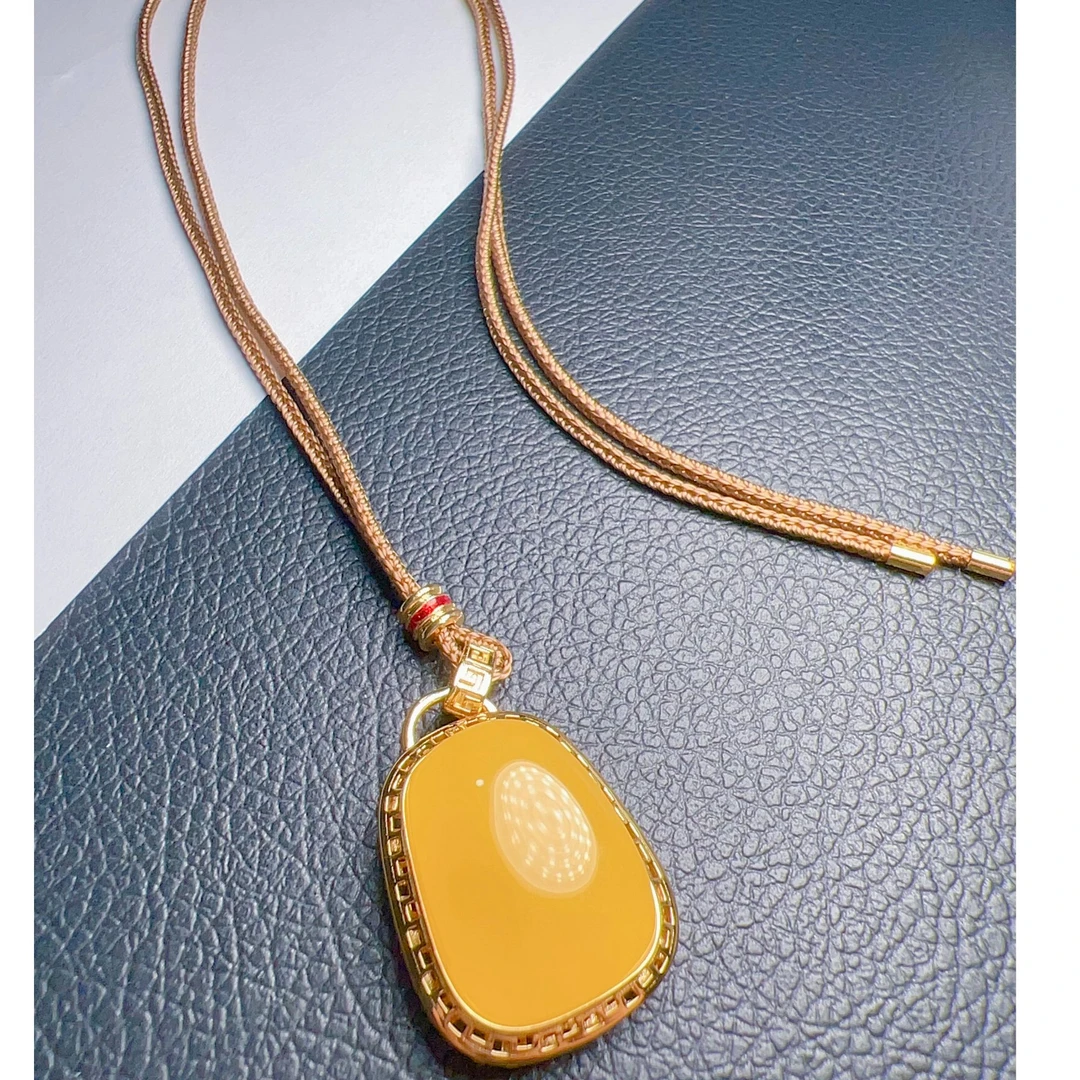 蜜蜡绳编项链GHN1110-4