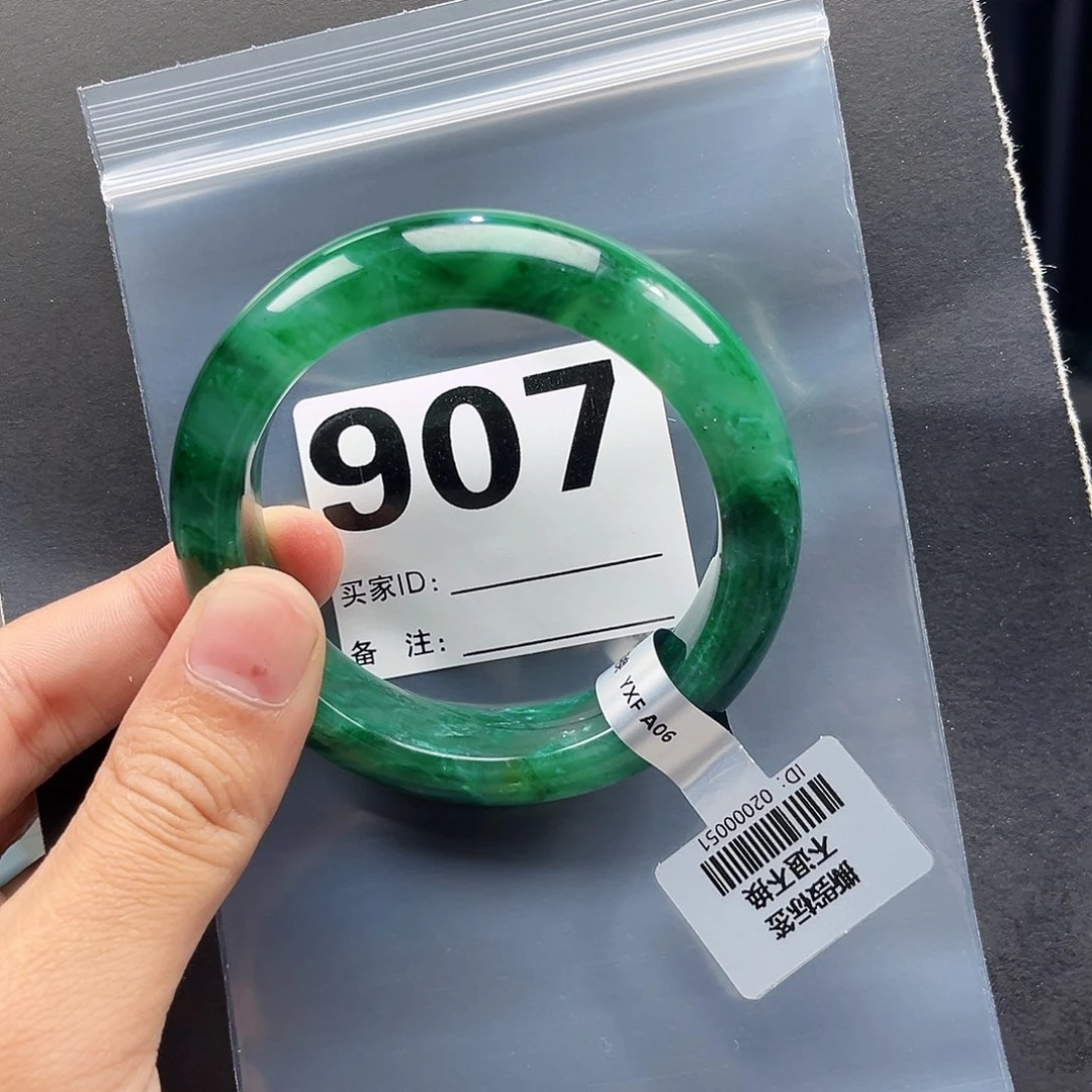 未镶嵌手镯石英质玉（非洲翠）58圈口907