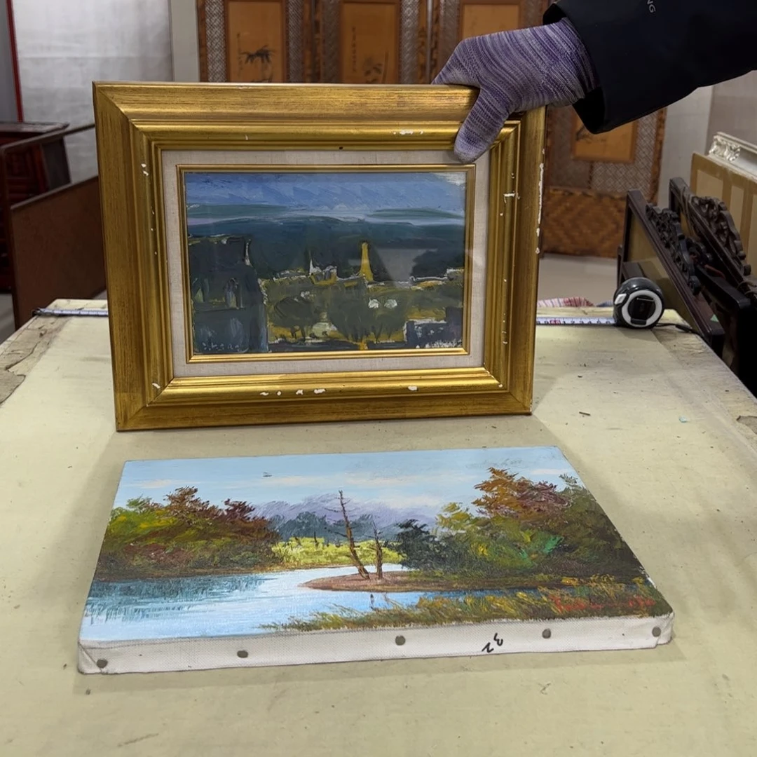 久***居绘画屏风框画茶空间设计