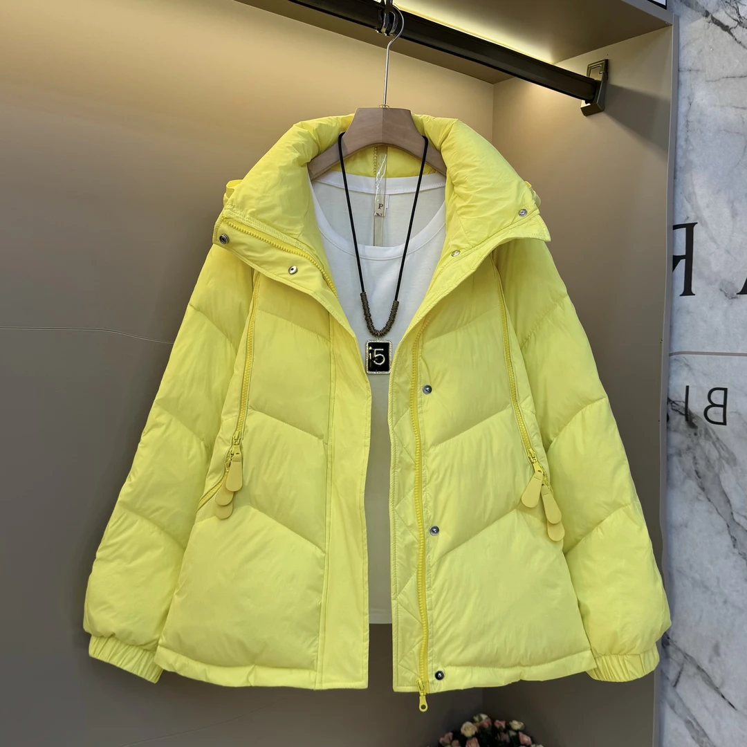 2025欧货气质简约洋气欧货加厚保暖拉链拼接时尚欧货显瘦外套8007