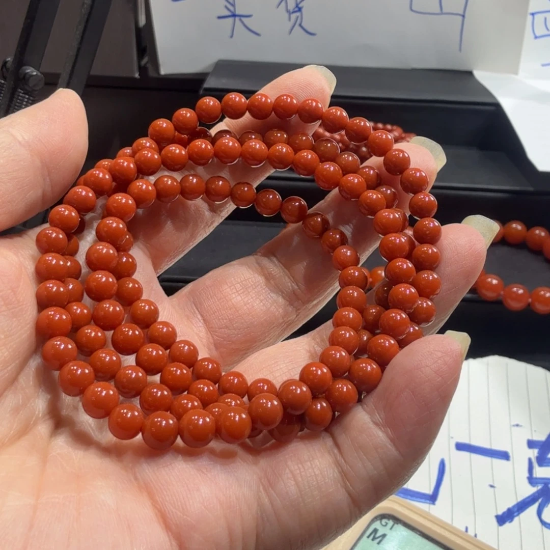 因***你南红玛瑙未镶嵌颈饰