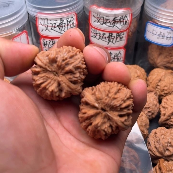 岁***声文玩核桃把件蒜头37
