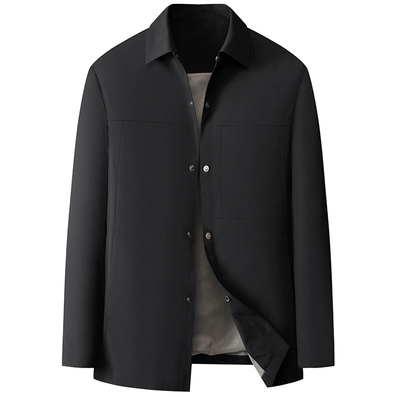 【孙漂亮轻熟风推荐】25春季新款商务休闲大码翻领休闲时尚夹克