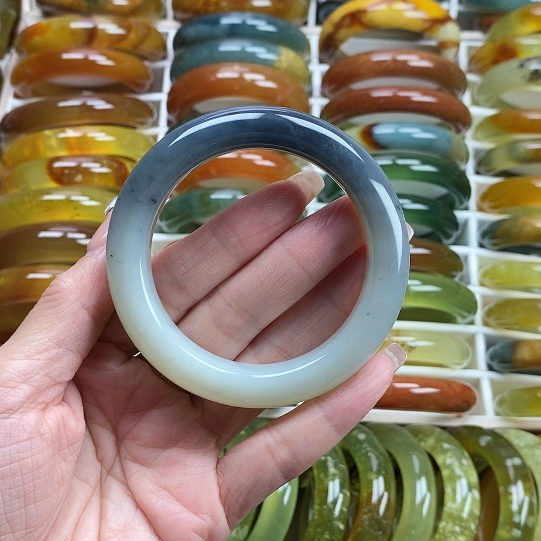 未镶嵌蛇纹石玉手镯54