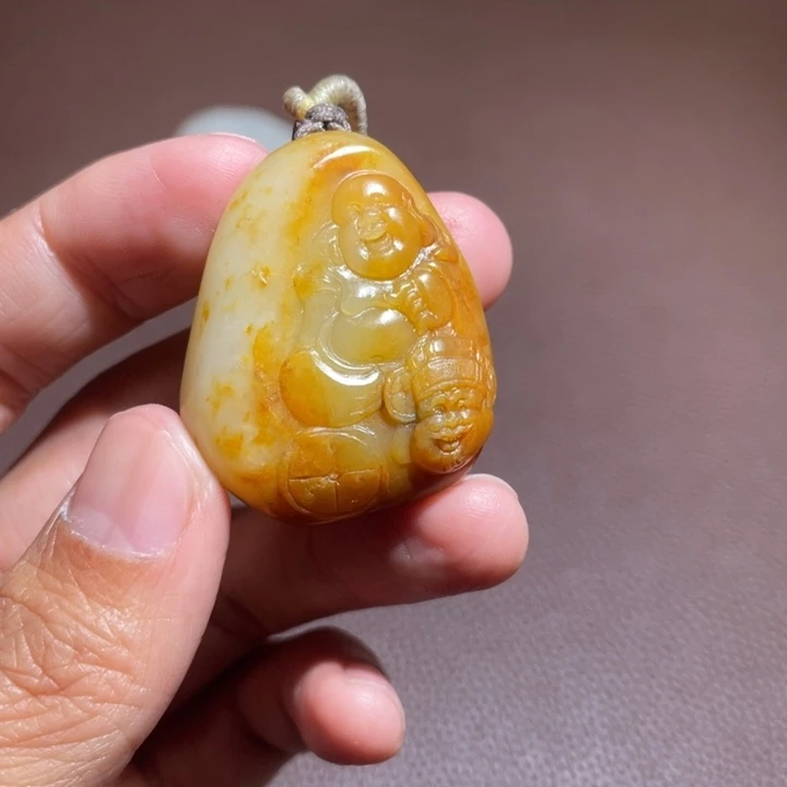 和田玉未镶嵌吊坠(不含链)