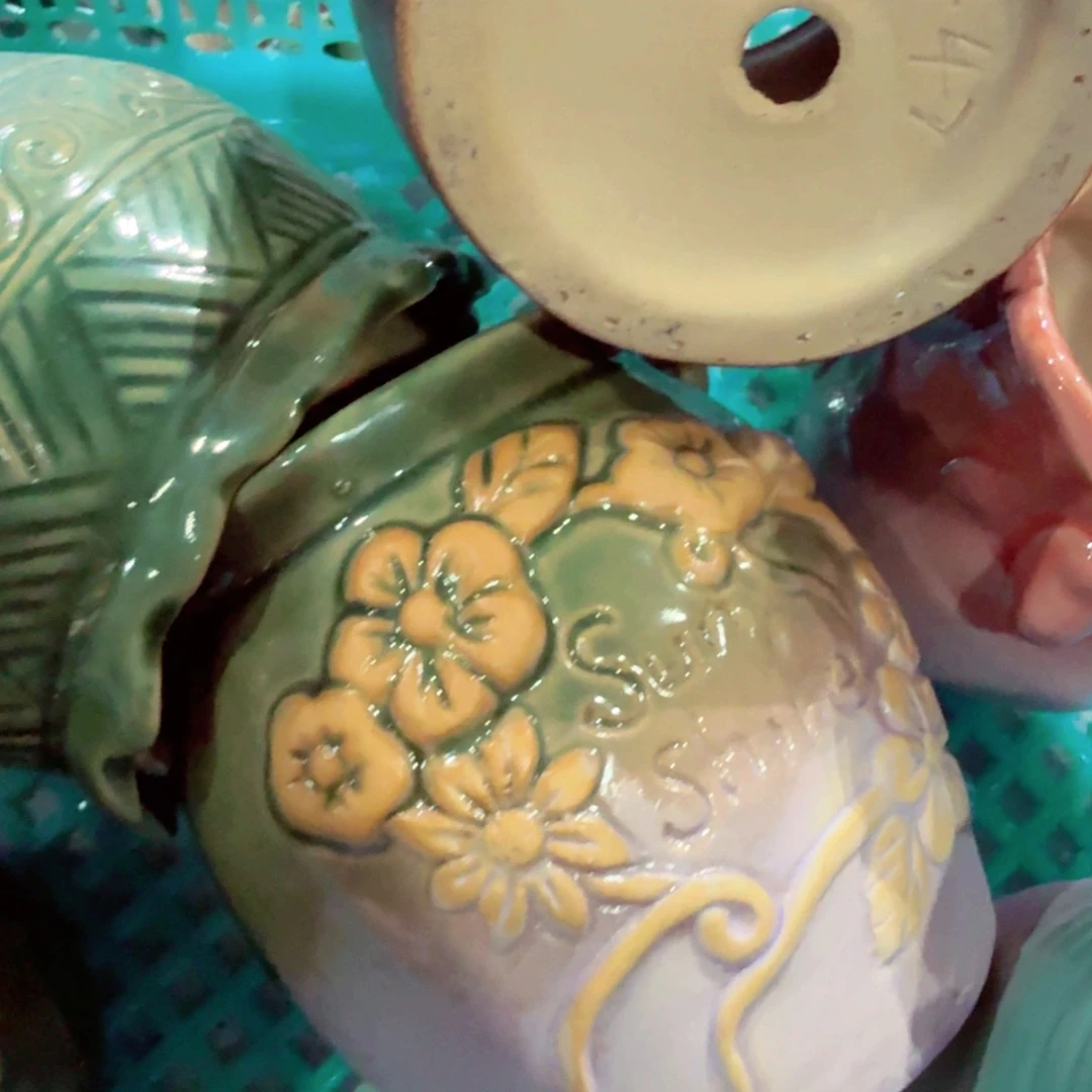 紫砂花盆粗陶的小