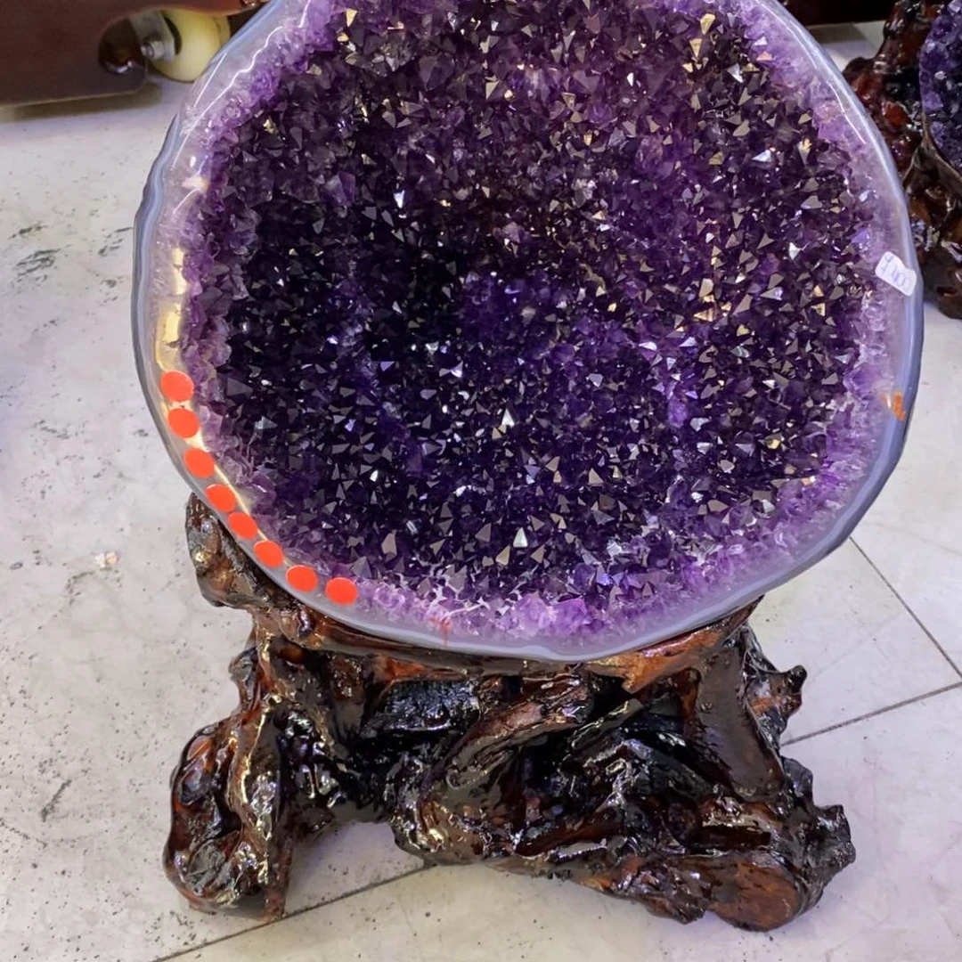 水晶摆件婷未镶嵌华***狼