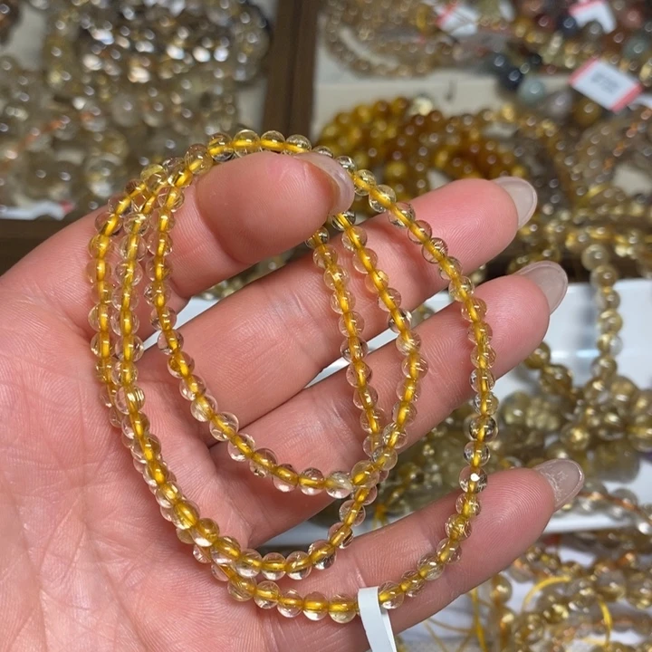 水晶手链未镶嵌天然发晶手链