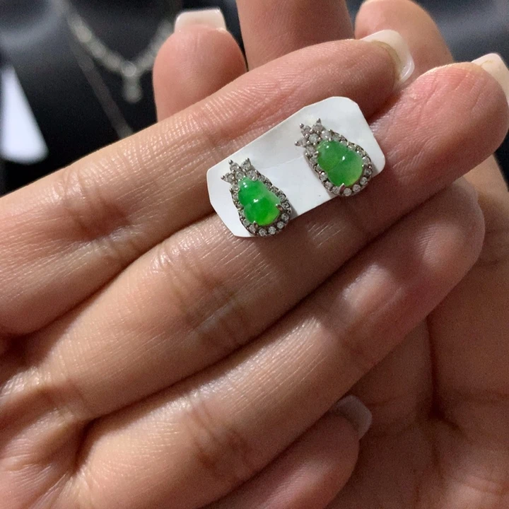 翡翠银S925镶嵌戒指