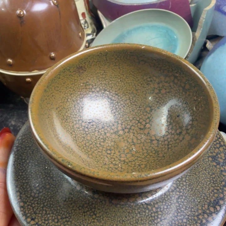 紫***」鲁山段店窑油滴盏