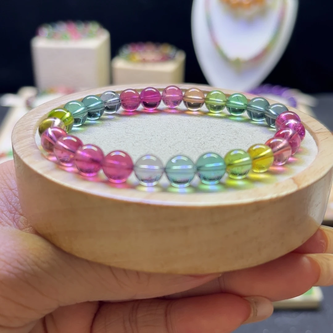 碧玺手链未镶嵌人鱼7mm