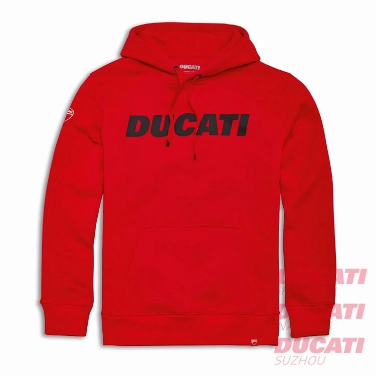 25新款~ 杜卡迪 Ducati Ducati Logo 连帽运动衫 红色