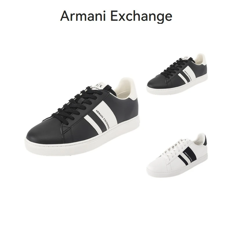 AX阿玛尼Armani 新品 男士运动鞋板鞋小白鞋 XUX173 XV666