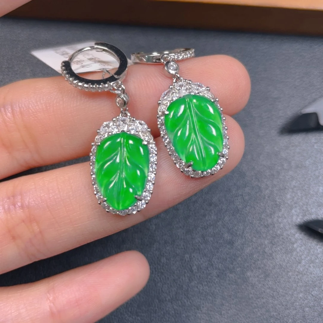 颈饰银S925镶嵌翡翠jk