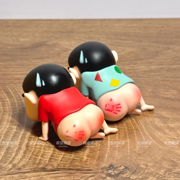 有空商店挨揍小新emo小新可爱卡通玩具女孩陶瓷装饰摆件创意摆设