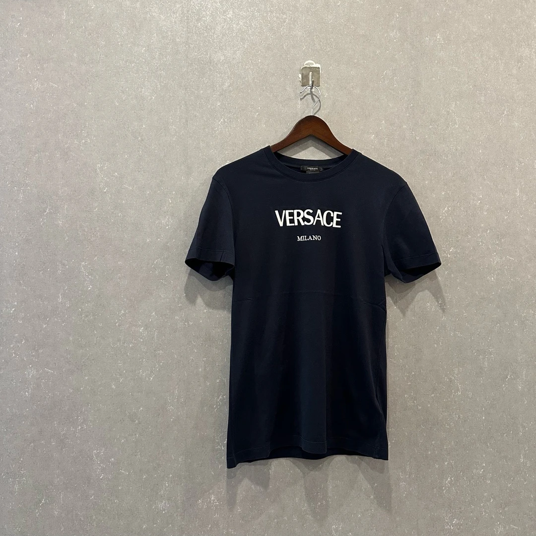 99新 VERSACE/范思哲 纯色刺绣圆领短袖 S码SL003351