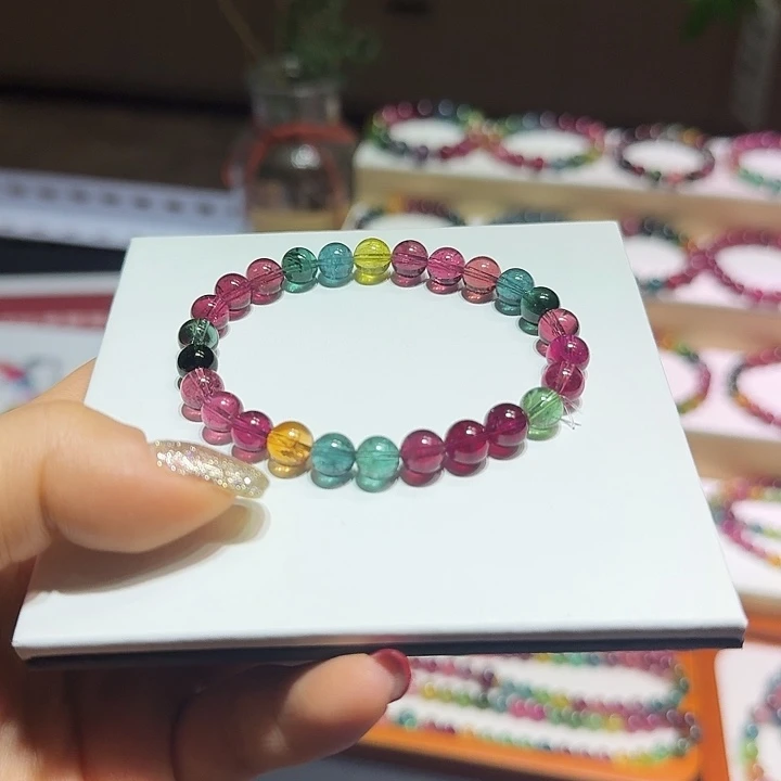碧玺手链未镶嵌妖精色手链