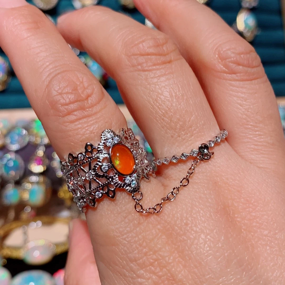 欧泊欧泊戒指合金