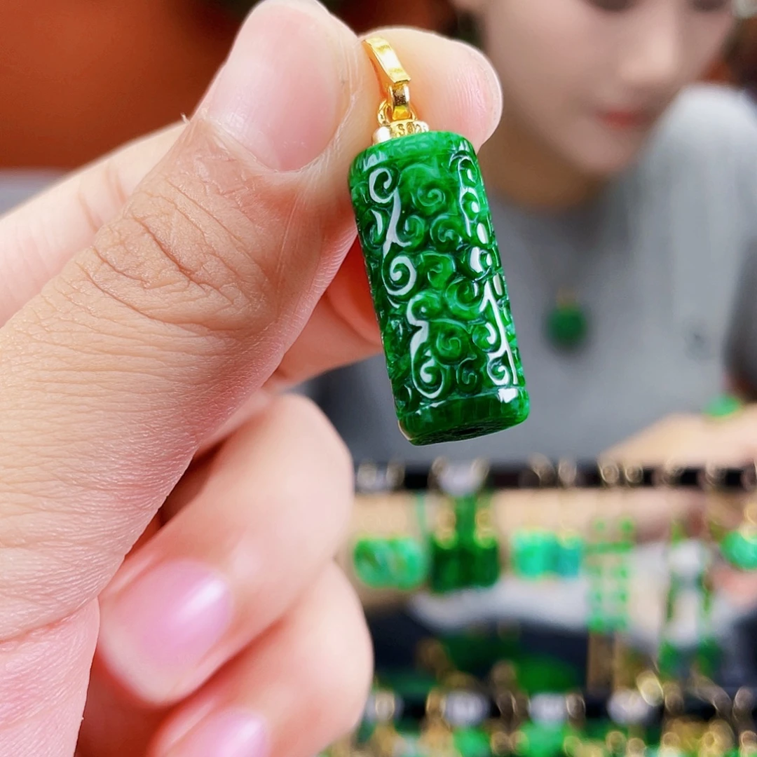 翡翠未镶嵌耳饰饰品