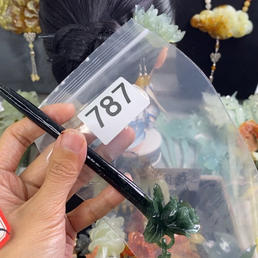 【闪购商品】岫玉发饰未镶嵌?*初