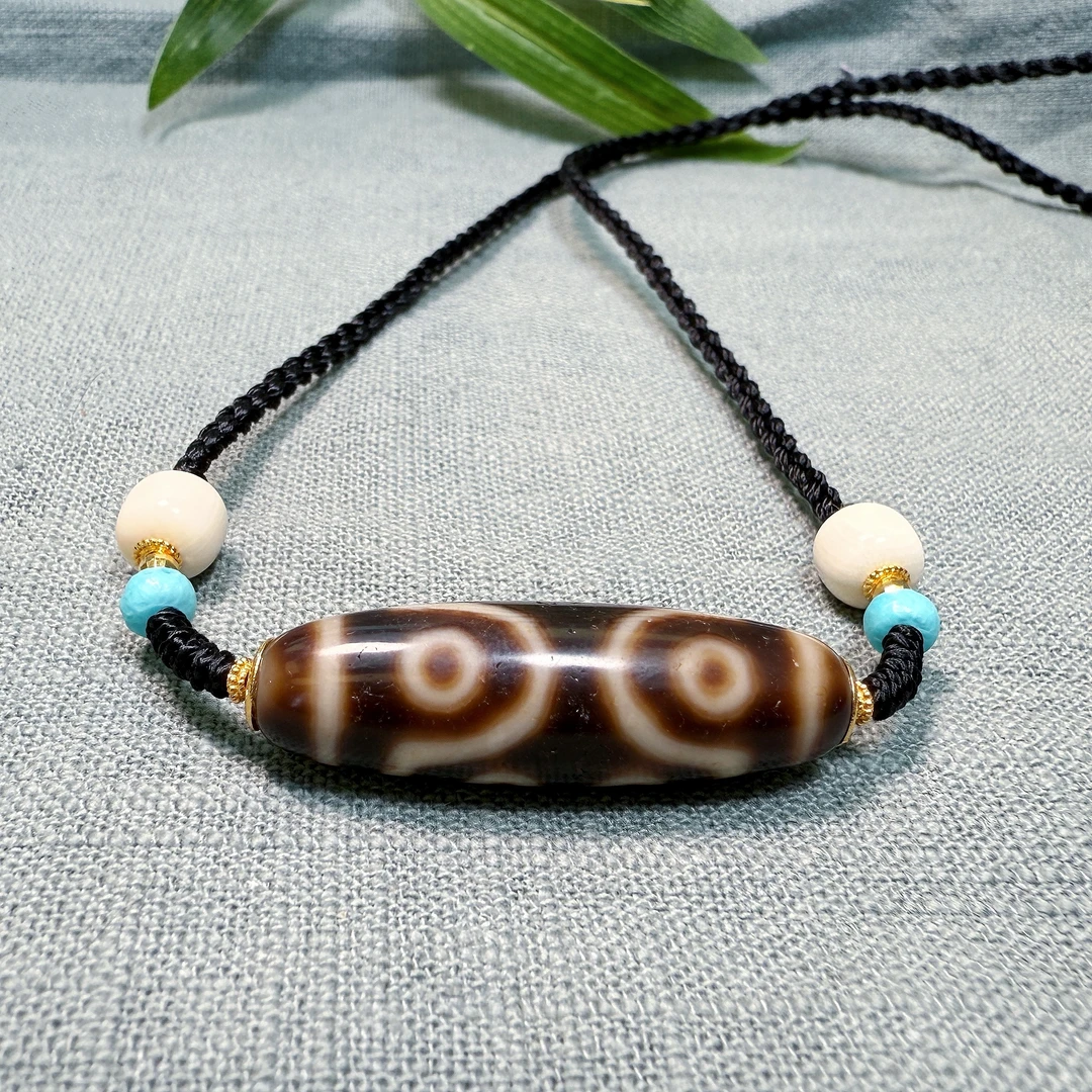 18k七眼天珠玛瑙玛瑙项链（拉萨直发）DU250316310