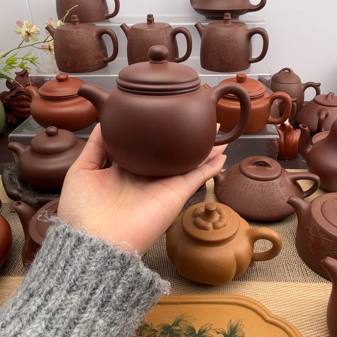 紫砂茶壶紫泥匏尊壶260cc