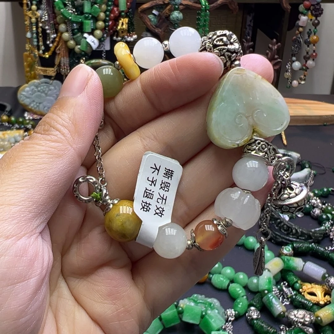 翡翠未镶嵌手链79