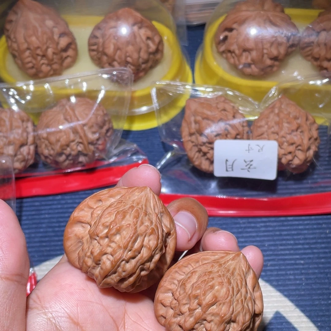 雨***夜吊坠文玩核桃全品野生七步沟37