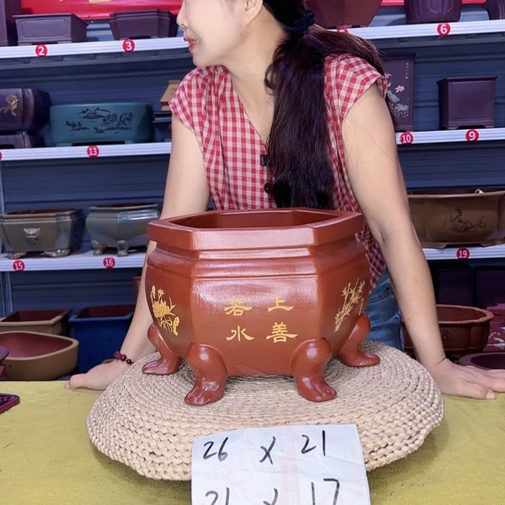 紫砂花盆宜兴紫砂