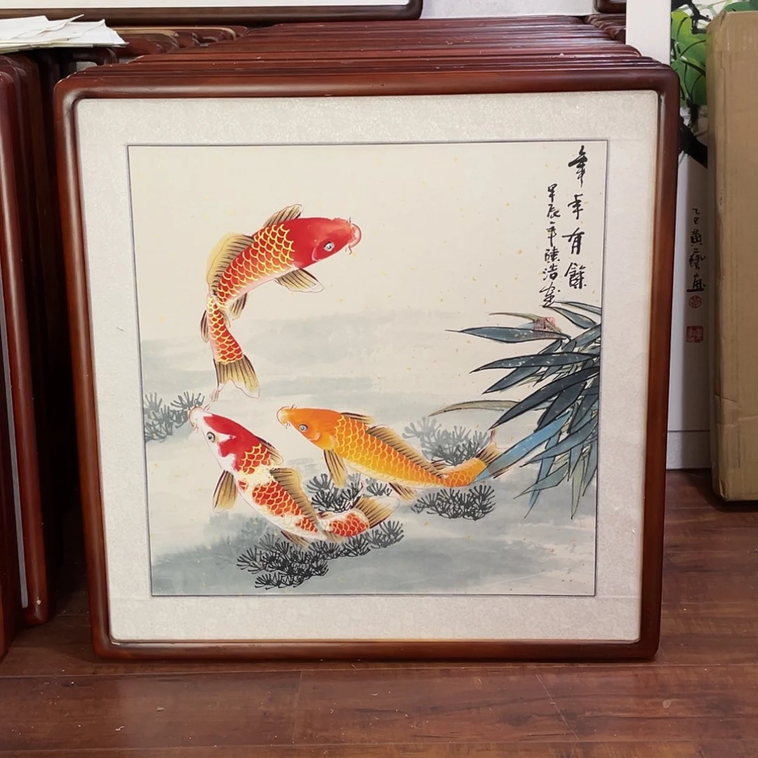 国画带框尺寸63*63厘米