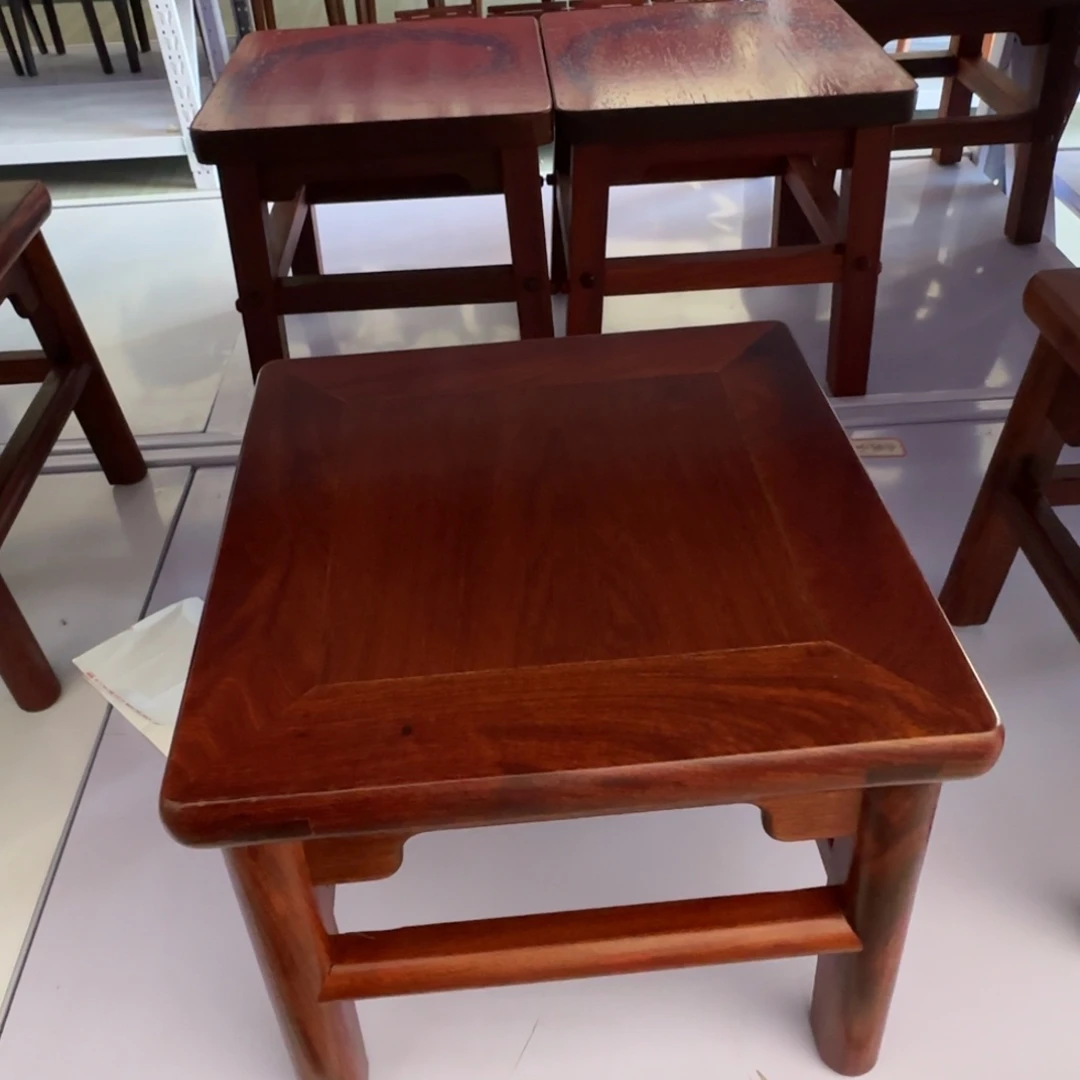 端景台紫檀木类缅甸花梨富贵凳