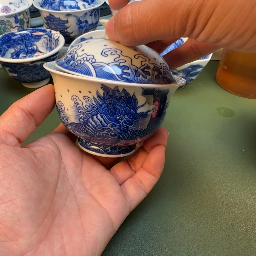 纯手工纯手绘茶具石头99