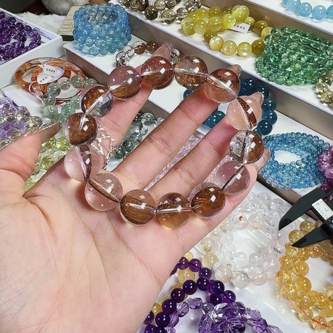 水晶手镯未镶嵌毛***剧虎皮闪灵16